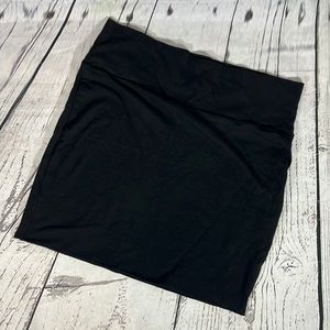 Active Basic Black Bodycon Mini Skirt NWT